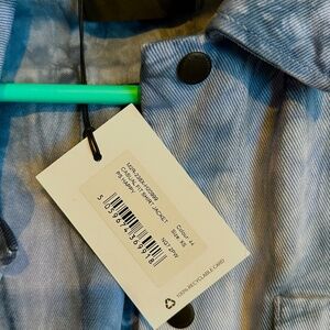 Paul Smith. Happy Casual Shirt Jacket. Denim. Blue-white pattern. NEW